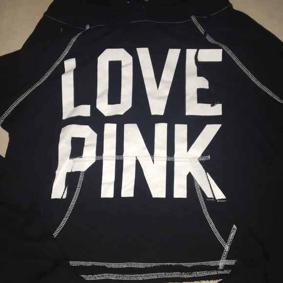 PINK VICTORIA SECRET HOODED SWEATSHIRT - Picture 2 of 6